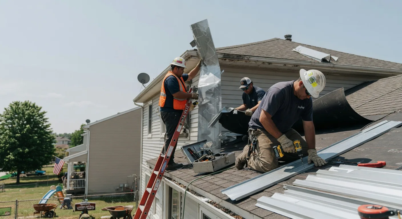 Storm Damage Metal Roof Repair in Elkland, PA